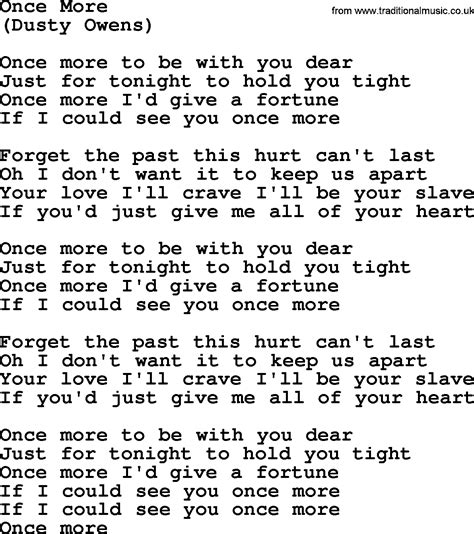 what once was lyrics|More.